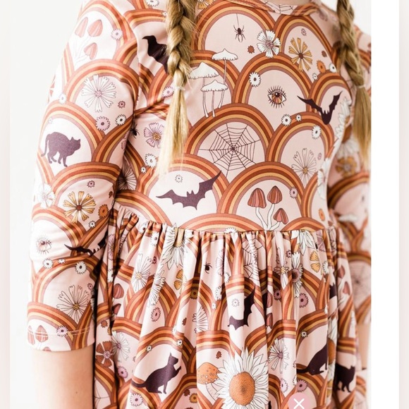 Mila & Rose Other - NWT Mila & Rose Size 3T Hocus Pocus 3/4 Sleeve Pocket Twirl Dress